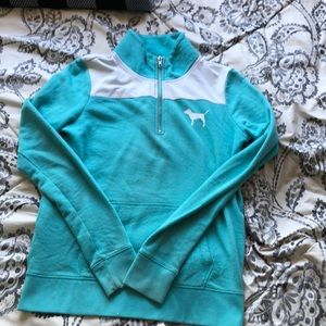 Never worn blue jacket from pink